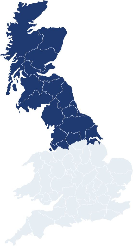 covering North England and Scotland